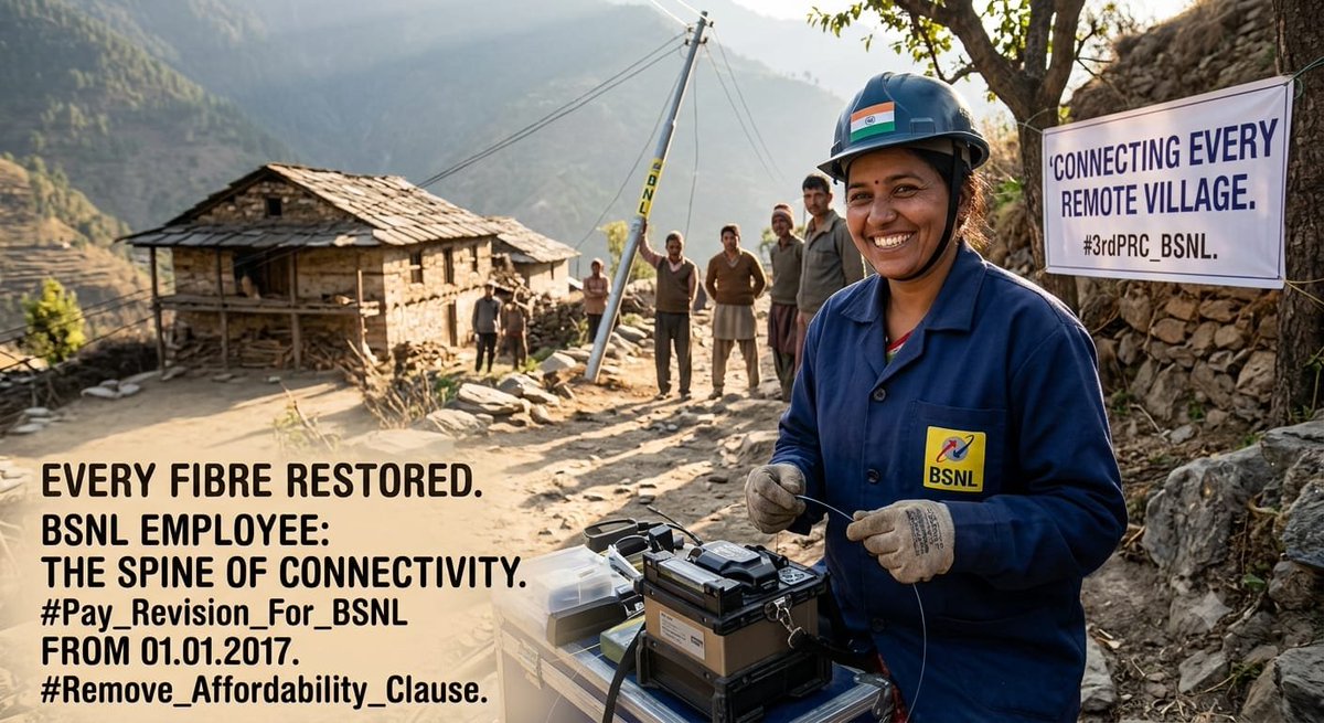 Rashikendra_D's tweet photo. A nation that values its telecom infrastructure must also value the people who maintain it. @narendramodi Sir #Implement_3rdPRC_For_BSNL employees due from 01.01.2017,please give now @DoT_India @PemmasaniOnX @AUAB5564 @CMDBSNL @JM_Scindia #Remove_Affordability_Clause #3rdPRC_BSNL https://t.co/zCEExO0bjI