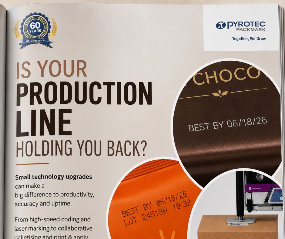 PyrotecSA's tweet photo. Is your snack packaging code up to speed? High-speed lines need clear, compliant codes! Discover how the right coding tech boosts traceability and minimizes downtime. 

📖 Read more: 🔗 https://t.co/w3CNa7KkqX https://t.co/2olPT8YtMI