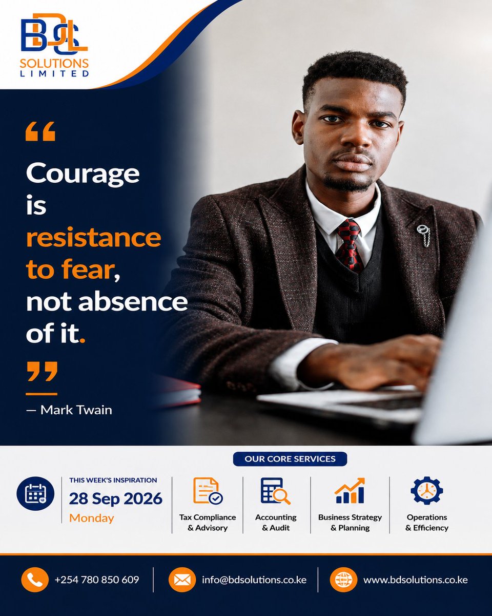 bdslsolutions's tweet photo. "Courage is resistance to fear, not absence of it." - Mark Twain https://t.co/b9Kgh0eEo2