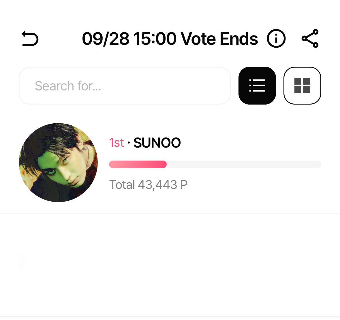 goldenksunoo's tweet photo. SUNOO WON!! and in both apps 😭😭😭 https://t.co/CDqL7bbPqu
