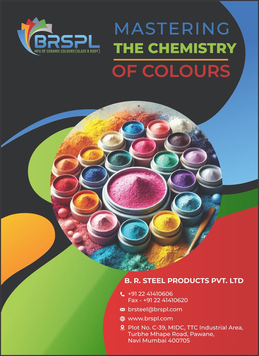 ceramic_india_'s tweet photo. B.R. Steel Products, Ceramic India
https://t.co/d0eUZUSMMb
Manufacturer of Ceramic Colours ( Glaze &amp; Body )
#ceramic #raw #materials #machinery #spareparts #chemical #roller #chinaclay #mines #digitalink #color #frit #displaystand #tiles #sanitarywares #india #morbi #gujarat https://t.co/mazqY6FwG0