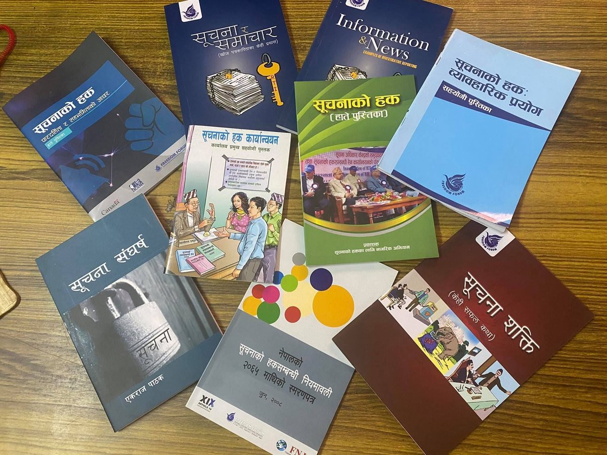 ForumFreedom's tweet photo. सूचनाको हक, हाम्रो अधिकार !
On the International Day for Universal Access to Information, Freedom Forum urges everyone to seek #information & exercise #RightToKnow.
Let’s keep #Information open, reliable, inclusive, and accessible to all.
#IDUAI #InformationForAll
@tndahal7 https://t.co/mA0vgJxDrf