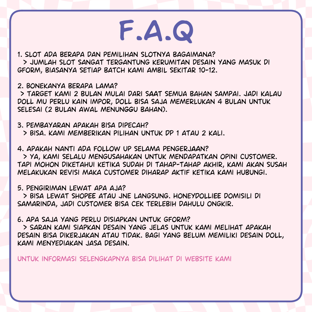 Honey_Dolliee's tweet photo. BATCH 4 COMING SOON!
PO selanjutnya dibuka Jumat, 2 Oktober Pukul 17:00 WIB yakk!! Open utk 10cm dan 20cm

Link gform nya https://t.co/HpIFOyiNL6  Sambil nunggu bisa lihat info harga disini💙 https://t.co/VZgwT8F7sp
DM buka untuk pertanyaan atau konsul harga https://t.co/EWvdE24pQL