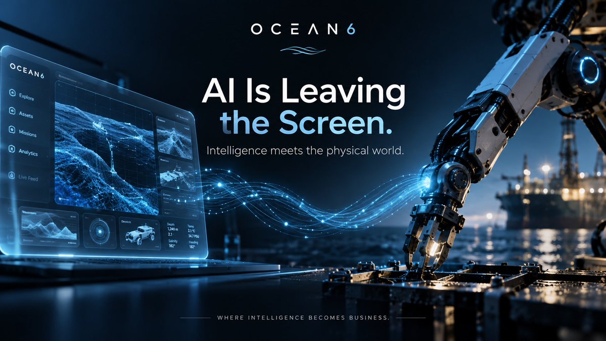 Ocean6_ai's tweet photo. From software agents completing digital tasks to autonomous machines operating in the physical world, AI is finding new ways to deliver value.

The next challenge is connecting these capabilities to real customer demand. That’s the role Ocean6 is building towards playing in the future of AI.