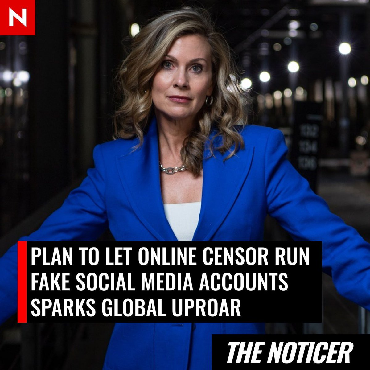 NoticerNews's tweet photo. The Australian government's plan to allow its online censorship chief to operate fake social media accounts and use them to generate content has sparked global uproar.

"The censorship industrial complex is going on the offensive" https://t.co/HeCAjiwPXN