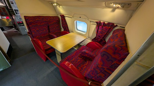 UKBorderWatch's tweet photo. Four seats made Britain’s first jet age feel strangely domestic

I’ve just stepped inside the Comet 1A at the de Havilland Aircraft Museum near St Albans, and its little four-seat bay around a wooden table made the world’s first jet airliner suddenly feel like a real passenger journey rather than an engineering exhibit. 

The square window, patterned curtains and deep armchairs stopped me longer than the cockpit did.

Pressurisation was part of the leap that let the Comet cruise high above much of the weather, yet the detail I’ll remember is wonderfully ordinary: four people sitting together, sharing that table and watching the world through one small window.

I went in looking at the aircraft and came out thinking about its passengers.