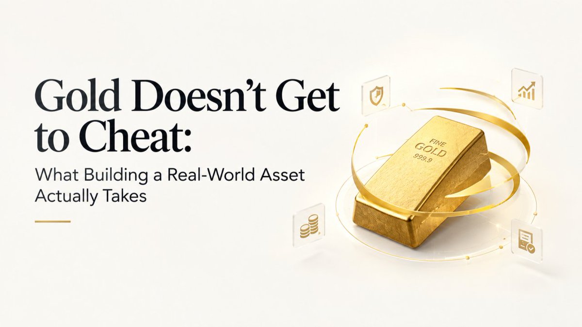 HALOFI_OFFICIAL's tweet photo. Gold Doesn't Get to Cheat: What Building a Real-World Asset Actually Takes!

https://t.co/sqPQEOVOSS https://t.co/uu4XWpdRvb