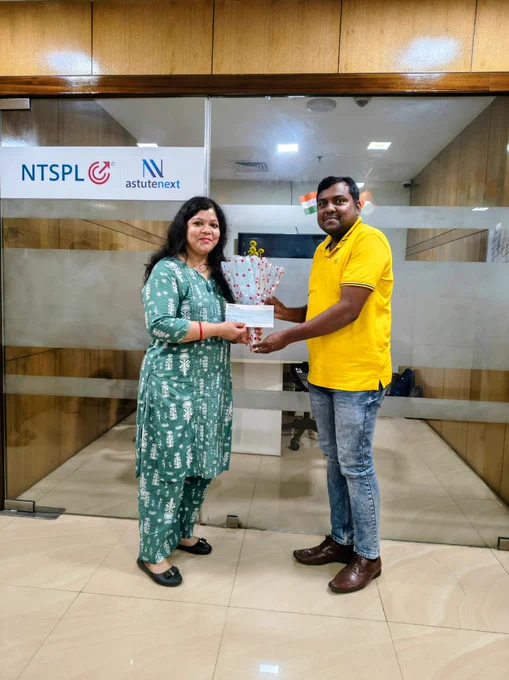 Celebrating 11 years with Debasis Behera at NTSPL