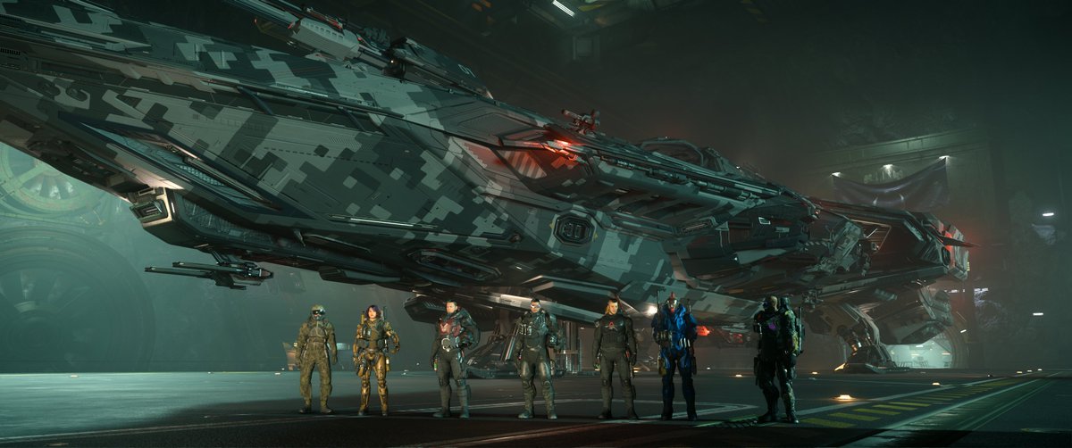 UnitedHypernova's tweet photo. La típica foto de familia… solo que el coche familiar lleva torretas y necesita tripulación. 😏🚀

#UnitedHypernova #StarCitizen #StarCitizenScreenshot #gaming #space #spacesimulator #RSI #starcitizenespaña #starcitizenenespañol #starcitizenlatinoamerica https://t.co/EL6a2ZC8b3