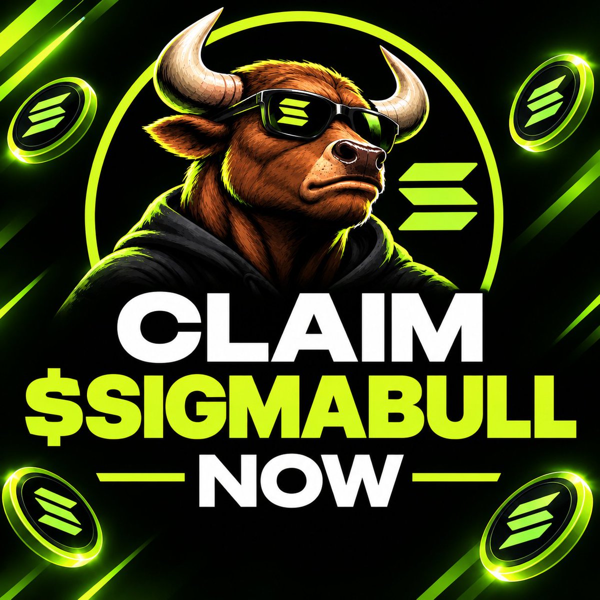 SigmaBullSol's tweet photo. Every wallet gets 500,000 $SIGMABULL 🪂

Like + RT pinned post 📌

Drop your Solana $Sol Address &amp; RT ♻️

First 555 wallet ⬇️ #Airdrop https://t.co/7KnR2r9gIz