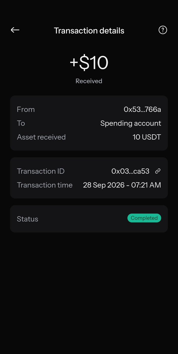 smk5i's tweet photo. @CRYPTOKSA received ✅
.
أحلى صباحية خفّافية كثر منها بالله ♥️😅
الله يكرمك ويزيدك من فضله 🤍 https://t.co/d30juxuLVw