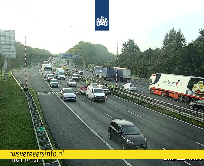 Ongeval Noordtunnel richting Rotterdam