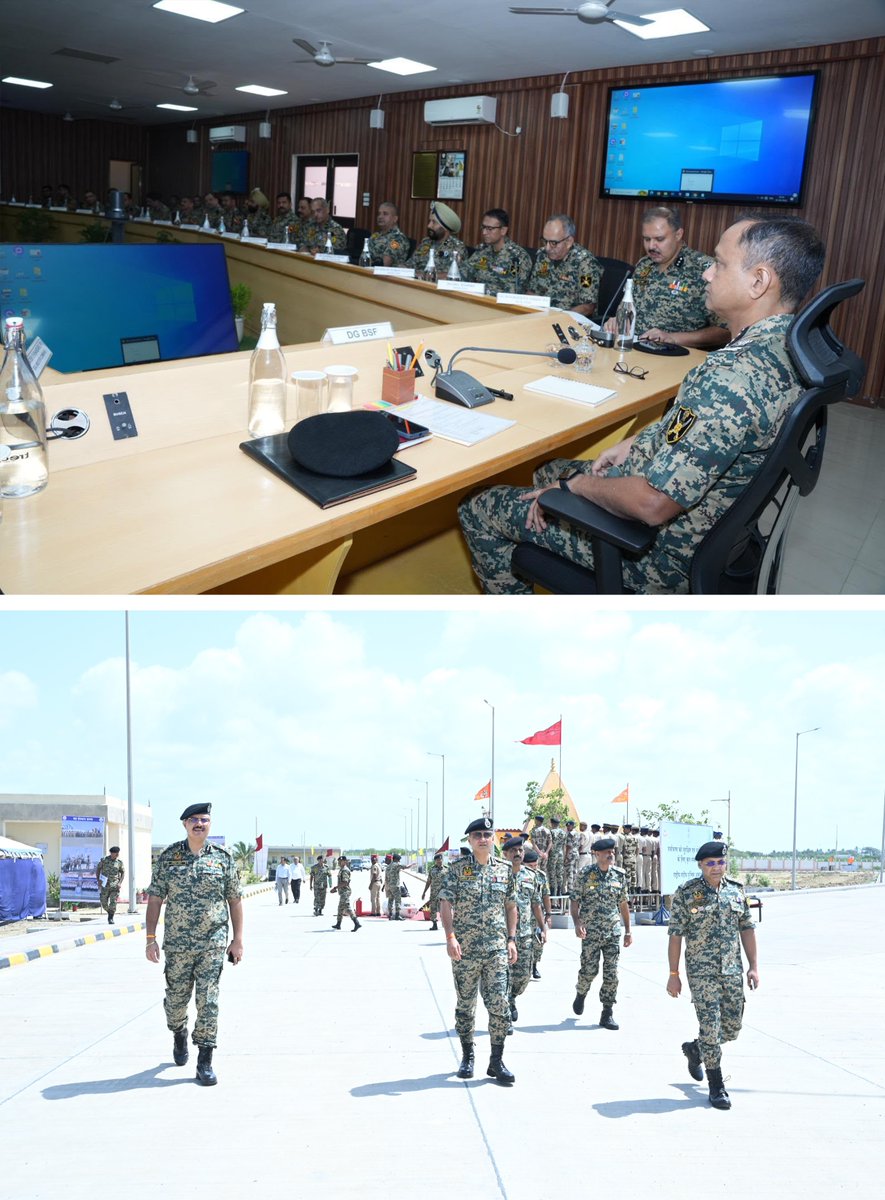 armylover247's tweet photo. DG BSF REVIEWS BORDER SECURITY AND MANAGEMENT OF WESTERN COMMAND  DG BSF Sh. Praveen Kumar, IPS, reviewed border security, operational preparedness and border management along the Western Frontier during a conference with senior BSF officers at Gandhinagar
https://t.co/ZFLuSl6eRa