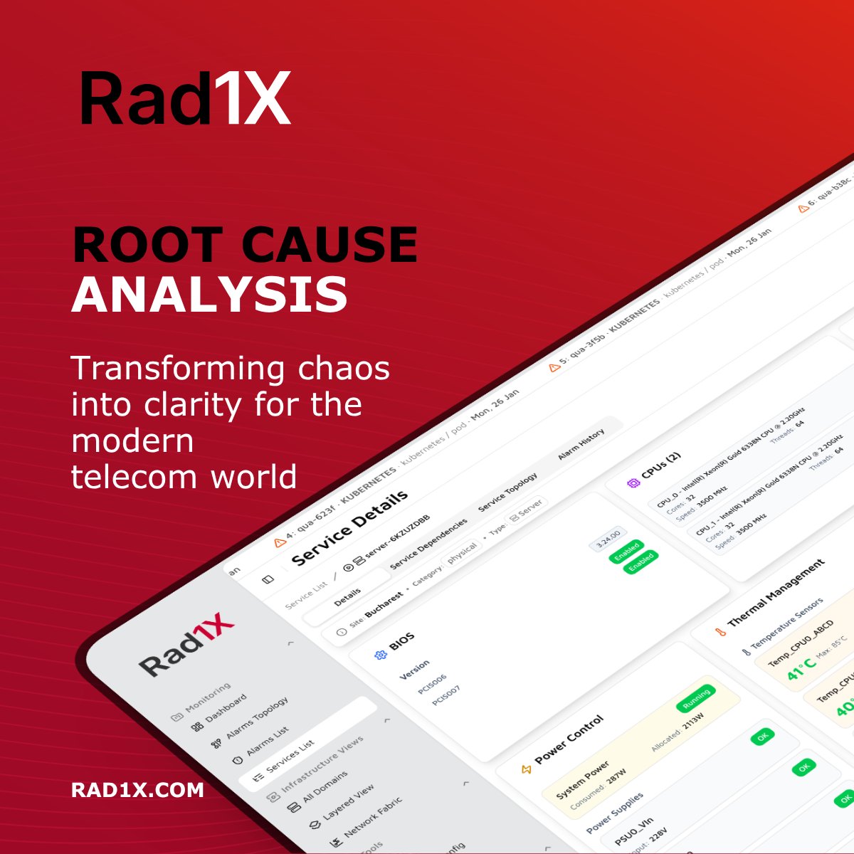 RealworldTweets's tweet photo. Rad1X evolves continuously.
Its cloud-native, modular design enables a roadmap that moves from observability → prediction → closed-loop automation.
Every release extends intelligence and scalability across domains.
👉  https://t.co/eInKohZHSL 

#Rad1X #Telecom #RealworldSystems https://t.co/d73fINLNSN