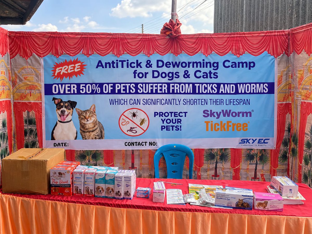 skyec_official's tweet photo. SkyEc proudly participated in an Anti-Rabies Day initiative featuring a Free Health Check-up and Anti-Rabies Vaccination Camp.

We sincerely thank all the pet parents for their valuable participation and support.

#skyec #antirabiesday #rabiesawareness #vaccinationcamp #pethealth https://t.co/j2dJryM38S
