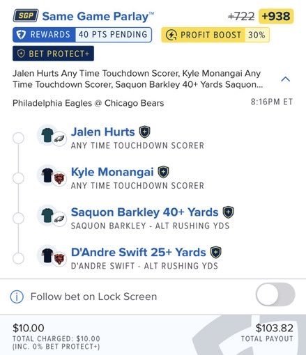 Thompson_eavesd's tweet photo. NFL Monday +900
@playbook
🏈 4 Legs.

Riding with Bet Protect @FanDuel

🛡️Our picks are protected from injuries all September long. https://t.co/z2kkwkxQC6