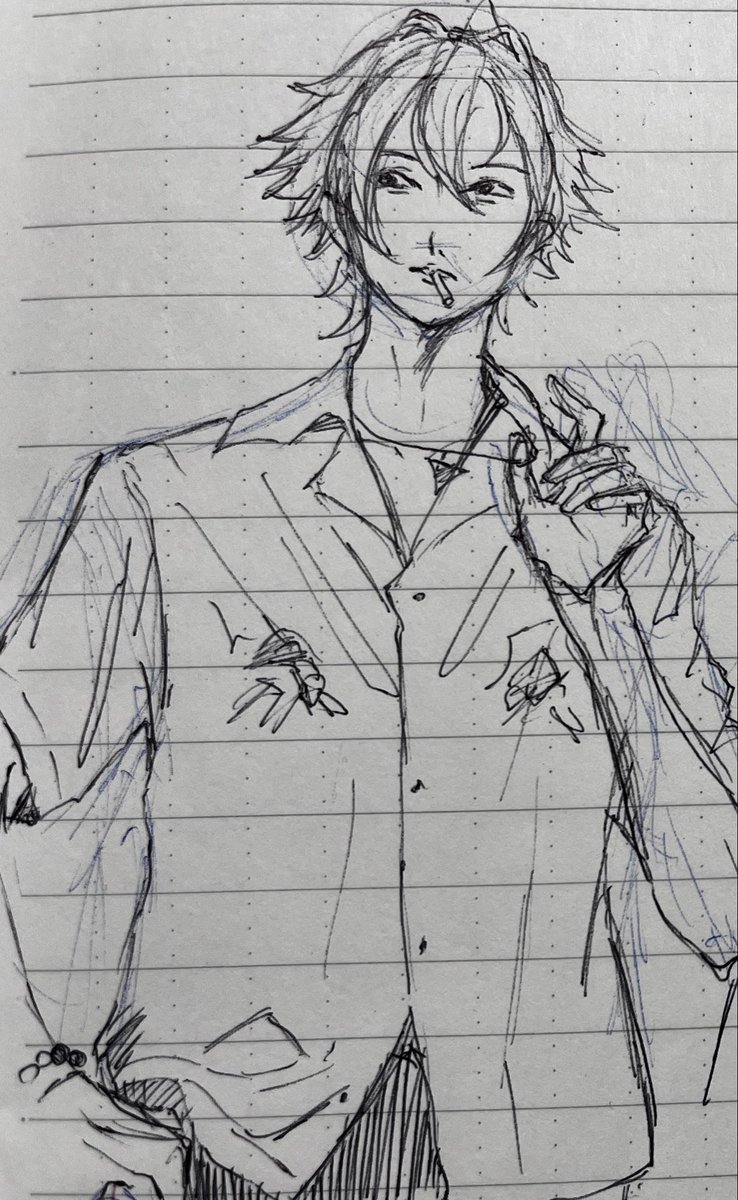 mic_0530_Rabbit's tweet photo. 模写 https://t.co/IhPUB439p1