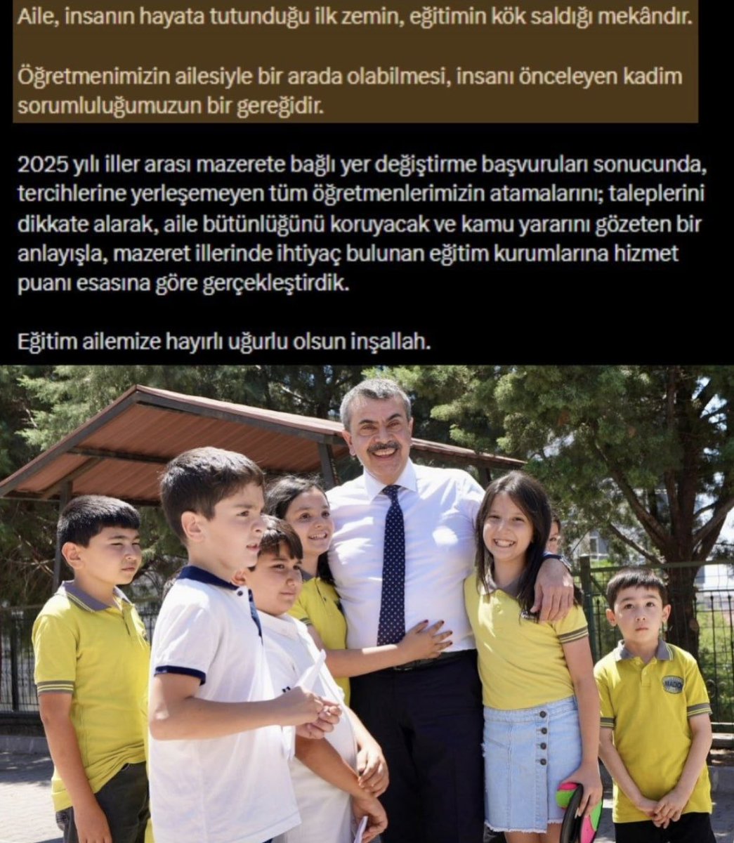 Kudretstlms's tweet photo. Sayın @Yusuf__Tekin; polis/asker eşi olması nedeniyle protokolle yer değiştiren öğretmenlerin, eş görevi değiştiğinde tekrar değerlendirilmemesi kontenjan kullanımında sorun yaratıyor. Sistemin #KadimSorumlulukBekliyoruz gözden geçirilmesini rica ediyoruz. @RTErdogan https://t.co/gmJklQrW1l