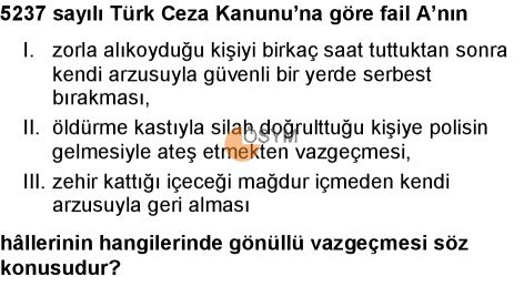 ill_b_there4you's tweet photo. Sınavın en kaliteli sorularından biriydi. Ben direkt 1 ve 3 deyip geçtim düşünmeden. Ama düşününce 1. suç zaten tamamlanmış. Kaliteli soru. https://t.co/HZjwtX4uNW