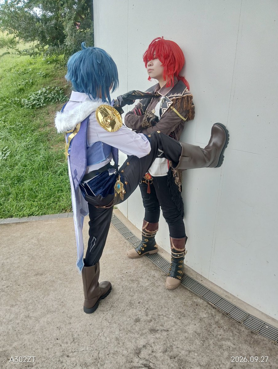 shiratouaruma01's tweet photo. ⚠コス、一部捏造衣装

「ちょーっとお話いいか？旦那様？」
「フン、君に話す事などない」 https://t.co/NloBCVRjC5