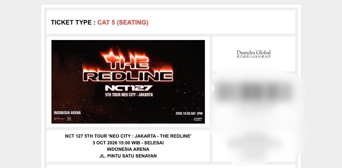 petaibeer's tweet photo. FOR SALE FOR URGENITY.
  wts cat 5 nct 127 the redline in jakarta     
  2.200.000 "dp 300.000" sisanya venue!!   
dyandra presale, secured 14.00    
    #zonauangㅤ #zonabelanja nct 127 tiket cat 5 presale dyandra redline. yang cacicu aku blok makasi https://t.co/URrY87uXVM