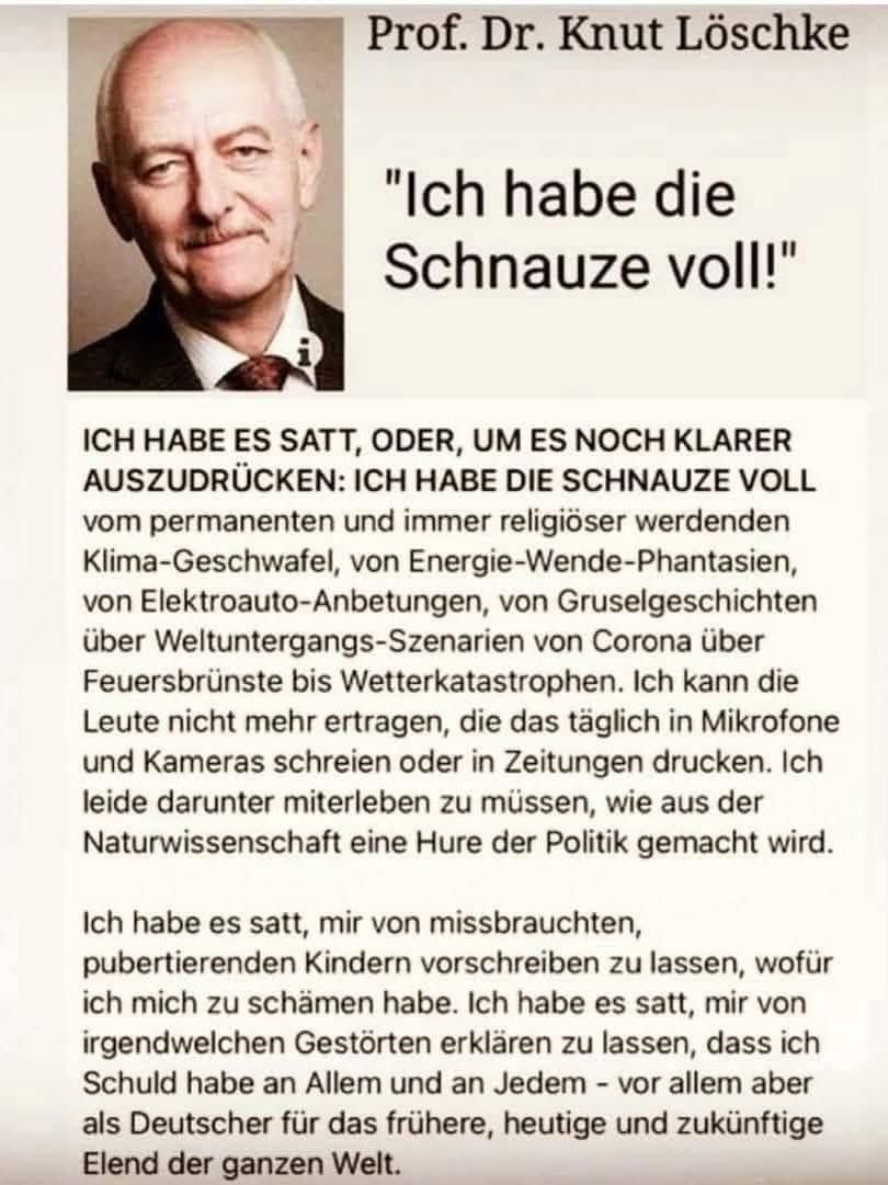 RainerReelfs's tweet photo. So! Wenn aus der #Naturwissenschaft eine Hure der Politik gemacht wird... https://t.co/AonZnBbKka