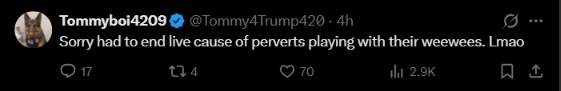 StandMyGround_1's tweet photo. @I_luv_Ice This guy once was a sort of inspiration.  
He's lost that ability with greed and weed.  
He said I've spoken about him before - never talked 1 v 1 or other than saying he was funny

Today he shows up at church - then later tonight he does this? 

He's a LEADER?  What do u think? https://t.co/6w0qk9GKRz
