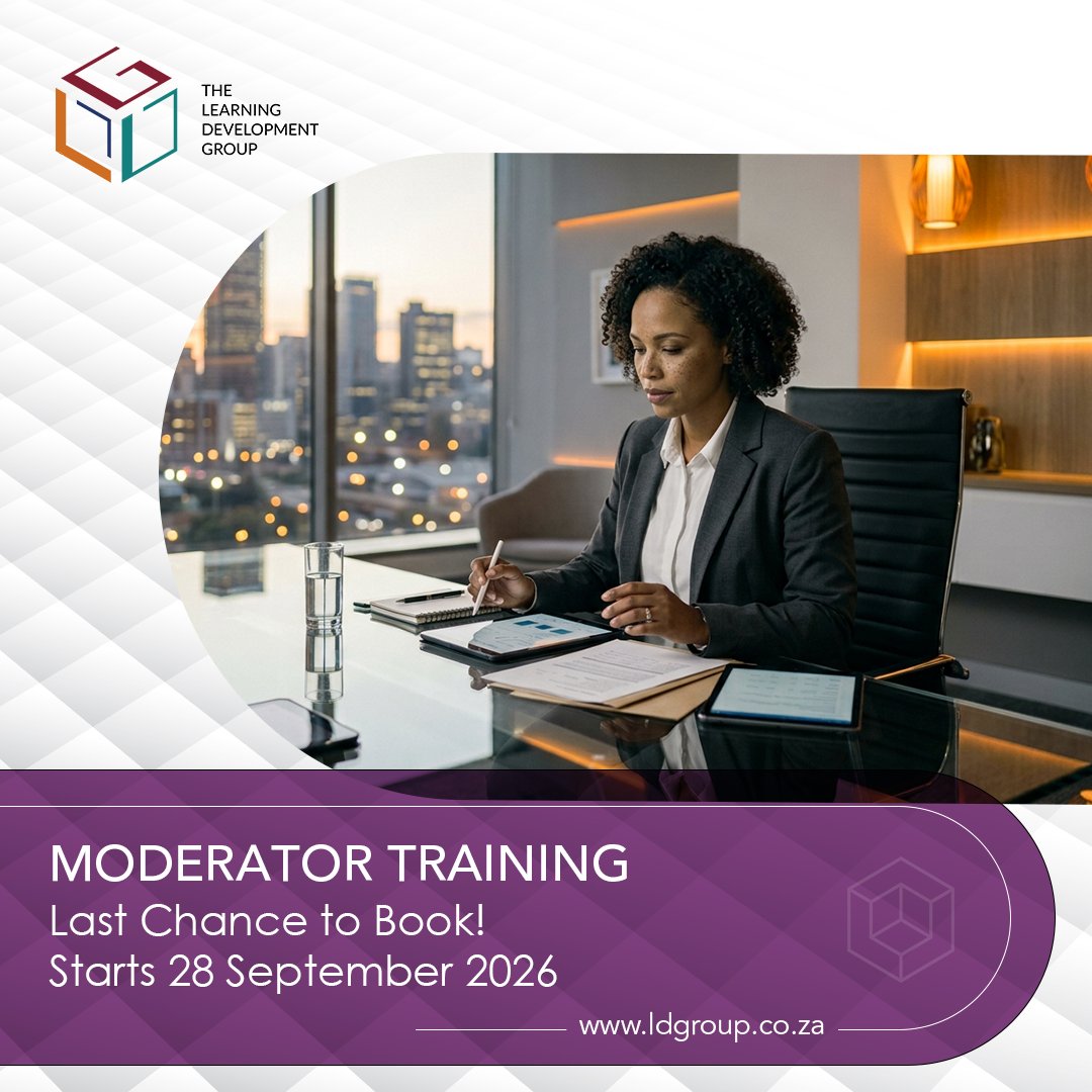 TheLearningDev1's tweet photo. Behind every fair assessment result is a moderator who made the process hold up. Our ETDP SETA-accredited Moderator Training covers planning, supporting assessors and reviewing outcomes. Bookings close 28 Sept: https://t.co/QujLVxrfLl
#ETDP #SETA #Moderator #ETDPractitioner https://t.co/syubQm0SJe