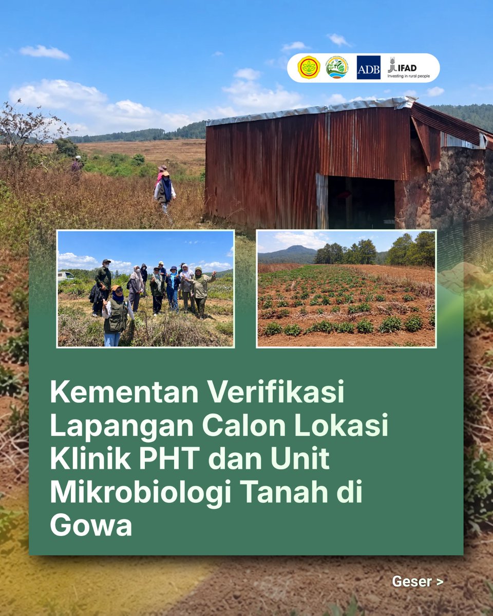 HddapHorti's tweet photo. Peninjauan ini menyasar calon lokasi pembangunan Klinik PHT dan Unit Produksi Mikrobiologi Tanah pada empat kelompok tani di Kecamatan Tombolo Pao dan Tompobulu.

#Kementan #DitjenHortikultura #HDDAP #Ifad https://t.co/NYFPwcvaEm