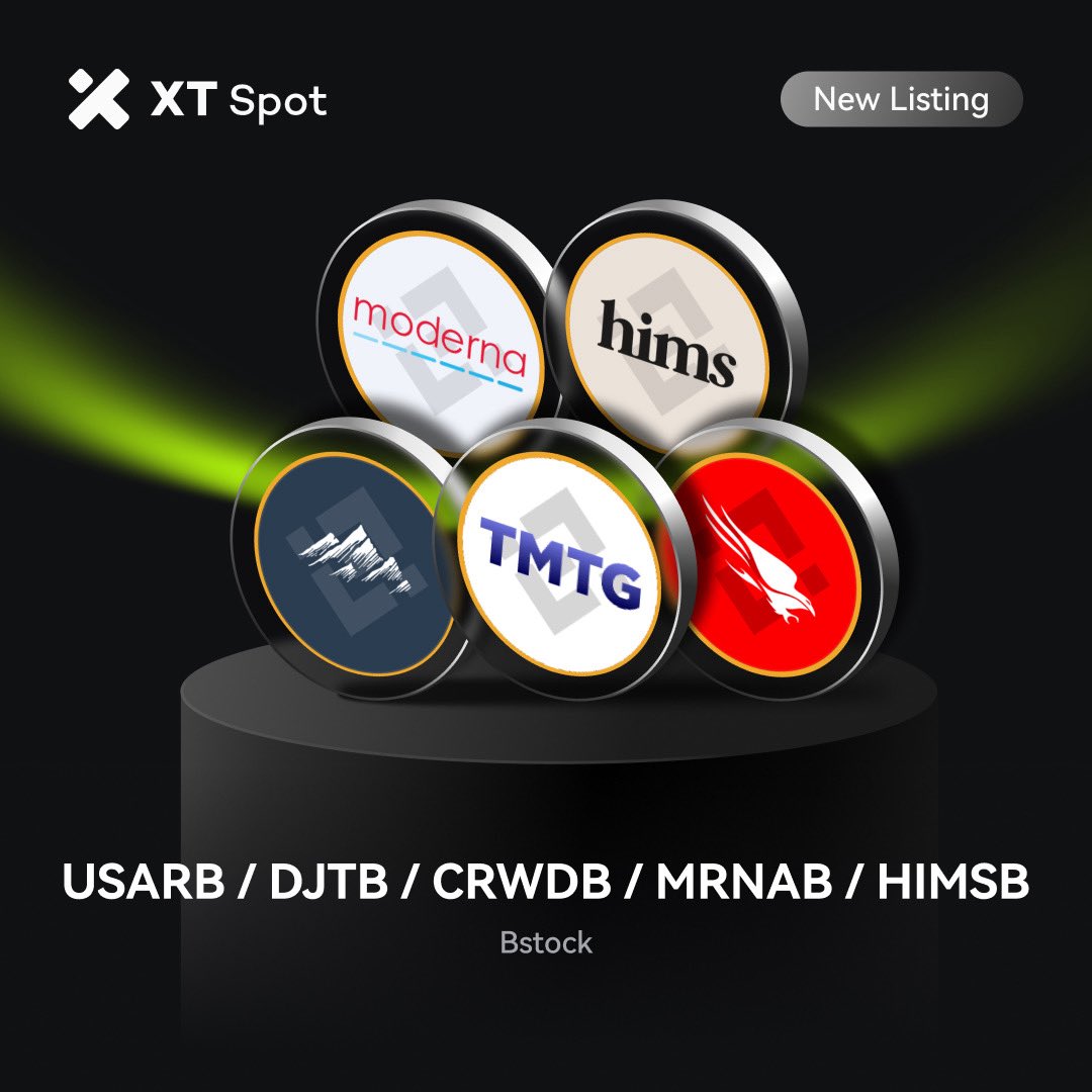 XTexchange's tweet photo. 🚀 New Listing 🚀 #XTlisting

📢 #XT will list $COHRB (Coherent), $USARB (USA Rare Earth), $DJTB (Trump Media & Technology Group), $CRWDB (CrowdStrike), $MRNAB (Moderna) & $HIMSB (Hims & Hers) in the Innovation Zone (Bstock).

✅ Deposit Time: Opened
✅ Trading Time: 09:00 on September 28, 2026 (UTC)
✅ Withdrawal Time: 09:00 on September 29, 2026 (UTC)

Get ready for trading ⤵️ 
https://t.co/4wgmBcdW8O