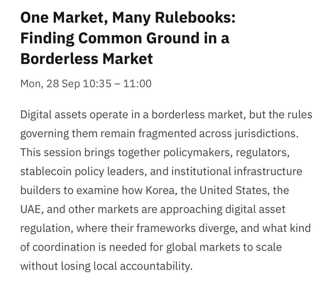 CarolineDPham's tweet photo. This is the way ➡️

The U.S. is setting the standard for global regulation of tokenized assets with SEC and CFTC rules 🇺🇸

Thanks @hashed_official @0xEastPoint 🇰🇷 https://t.co/HfE7TKvCWU