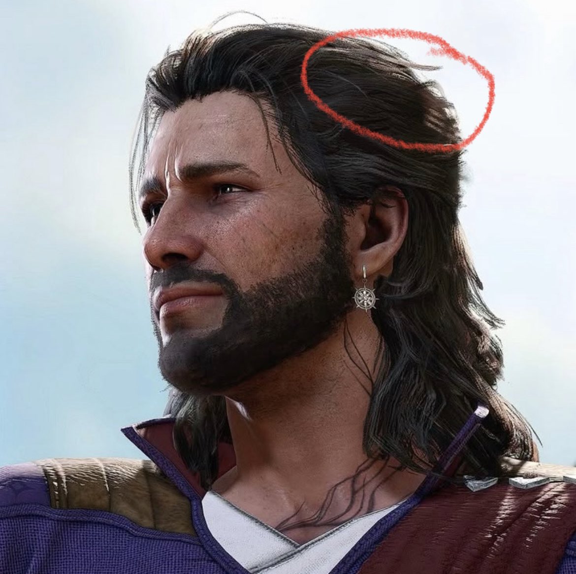 1sinciair1's tweet photo. shoutout to my favorite detail in gale’s hair https://t.co/rVEOgLdJF1