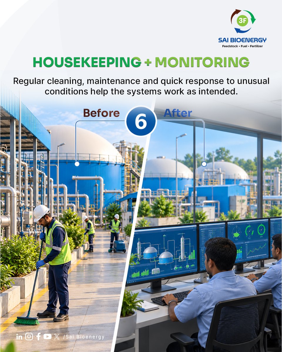 SaiBioenergy's tweet photo. Housekeeping &amp; Monitoring https://t.co/TKHofrhidZ