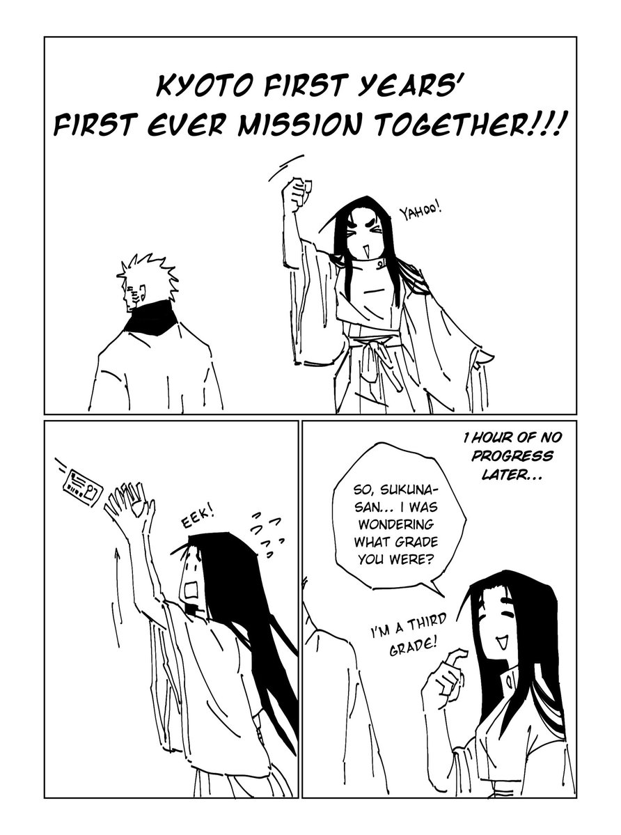 darknesarise's tweet photo. daily lives of jujutsu sorcerers, year 1986: getting to know each other better #jjk #sukuna https://t.co/1WGdlFGt0H