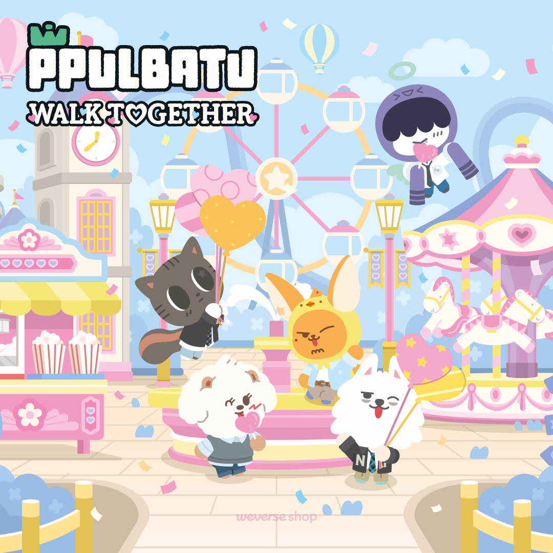 TXT_bighit_jp's tweet photo. PPULBATU <WALK TOGETHER> OFFICIAL MERCHANDISE予約販売決定！

MOAのみなさんのプロデュースにより実施した『WALK TOGETHER #MOAと過ごす休日』が『PPULBATU <WALK TOGETHER>』にな��て登場🩵🩷
PPULBATUと一緒に楽しい休日を過ごしましょう！

詳しくはこちら→https://t.co/tzuPsZvPBg

#TOMORROW_X_TOGETHER #TXT 
#PPULBATU #TXT_PPULBATU 
#WALK_TOGETHER
#PPULBATUと過ごす休日
