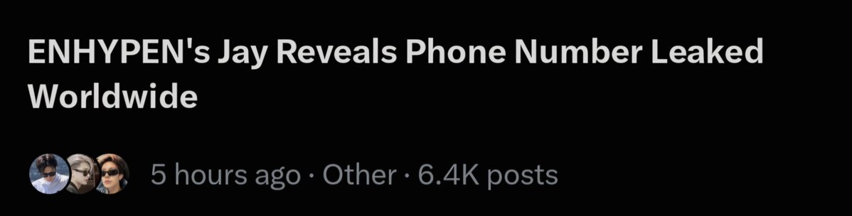 Seven_enhaX's tweet photo. Jay having to speak up himself because his number was leaked is genuinely so upsetting. how many times do the members have to ask for basic privacy? their personal information is NOT public property. please respect them https://t.co/HK6tBw1Vei