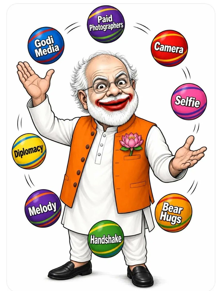 PhantomVeyl's tweet photo. The Clown of Indian democracy. https://t.co/Bp44UCMfHd