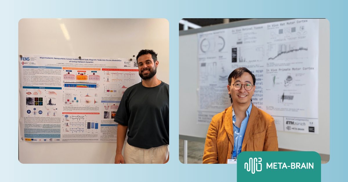 MetaBrain_EU's tweet photo. 🧠 Seven #METABRAIN_EU research contributions at @FENSorg's #FENS2026!

🎤 Researchers from @idibaps, @ETH_en and @NeuroGeneticsCy presented their work, while @gtec_BCI brought the project to its exhibition booth.

🔗 https://t.co/S7UX4tOpXr

#Neuroscience #BrainStimulation https://t.co/cQ8LTMKfjM