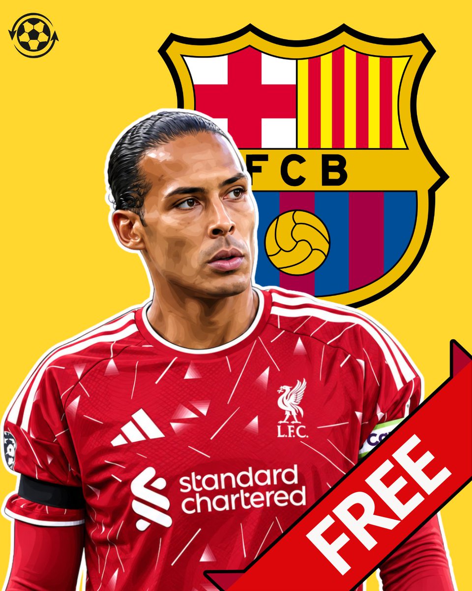 DeadlineDayLive's tweet photo. 🚨 Virgil van Dijk has offered himself to Barcelona ahead of a potential free transfer next summer.

The Liverpool captain is keen to play in La Liga once his current contract expires in June 2027.

Hansi Flick is unconvinced by the move and would prefer Barcelona to pursue younger defensive options.

(Source: @elnacionalcat)