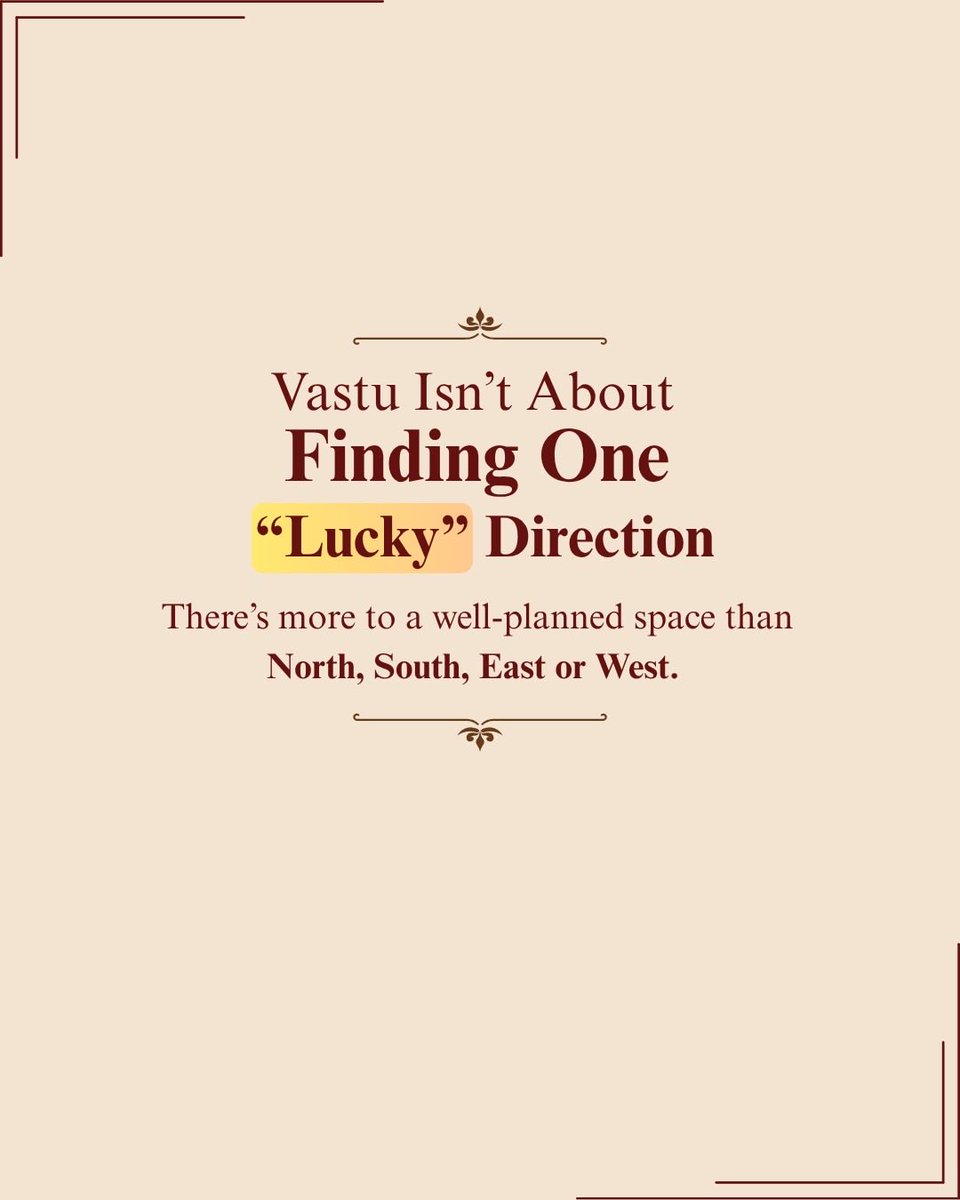 VastuWithDivvya's tweet photo. Vastu isn’t about finding one “lucky” direction. A well-planned space considers the bigger picture — direction, layout, purpose, placement and usage. Because the same direction can work very differently in two spaces. What do you think about this?
#vastu #vastudirection https://t.co/7aL27Lq0e9