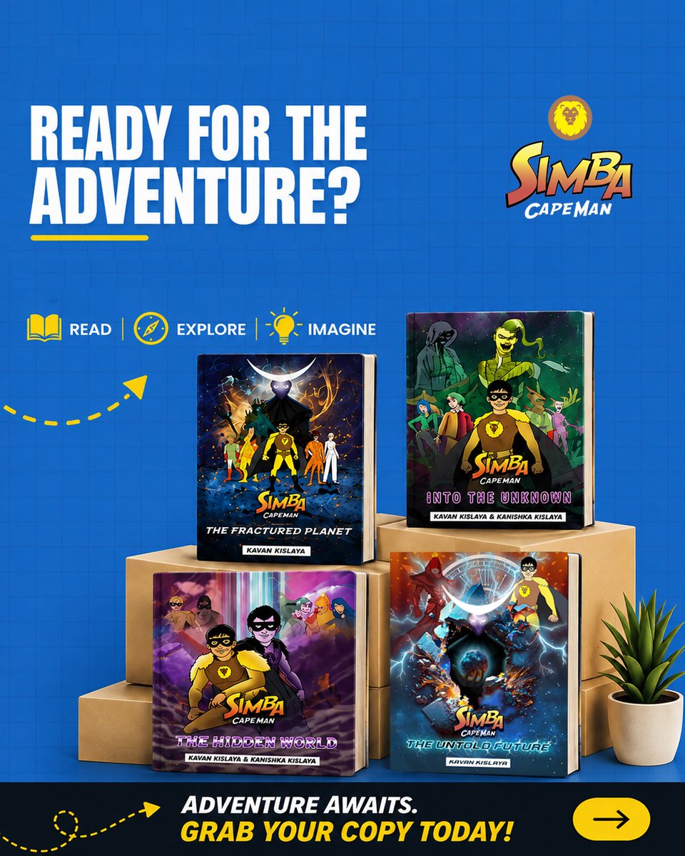 SimbaCapeman's tweet photo. 🚀 READY FOR THE ADVENTURE? 🌍⚡

The adventure is calling… and Simba Capeman is ready! 🦸‍♂️🔥

Step into an extraordinary world filled with mystery, action, powerful heroes, and unforgettable missions. 📖✨

🌟 ADVENTURE AWAITS.
📚 GRAB YOUR COPY TODAY!

#SuperheroComic https://t.co/TLt9WmSNiT