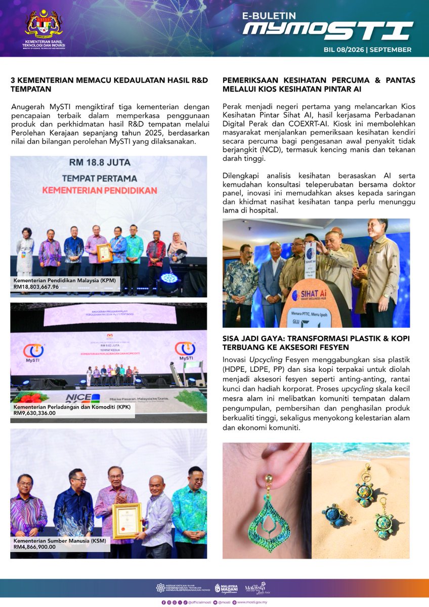 officialmosti's tweet photo. Jom membaca dan ambil tahu apa pencapaian MOSTI setakat bulan Setember di tahun 2026.

📷 Baca edisi 8/2025 e-buletin MyMOSTI: https://t.co/LERTQr5UM1...
📷 Baca e-buletin MyMOSTI di pautan: https://t.co/LERTQr5UM1 https://t.co/n4v9X7dUhO