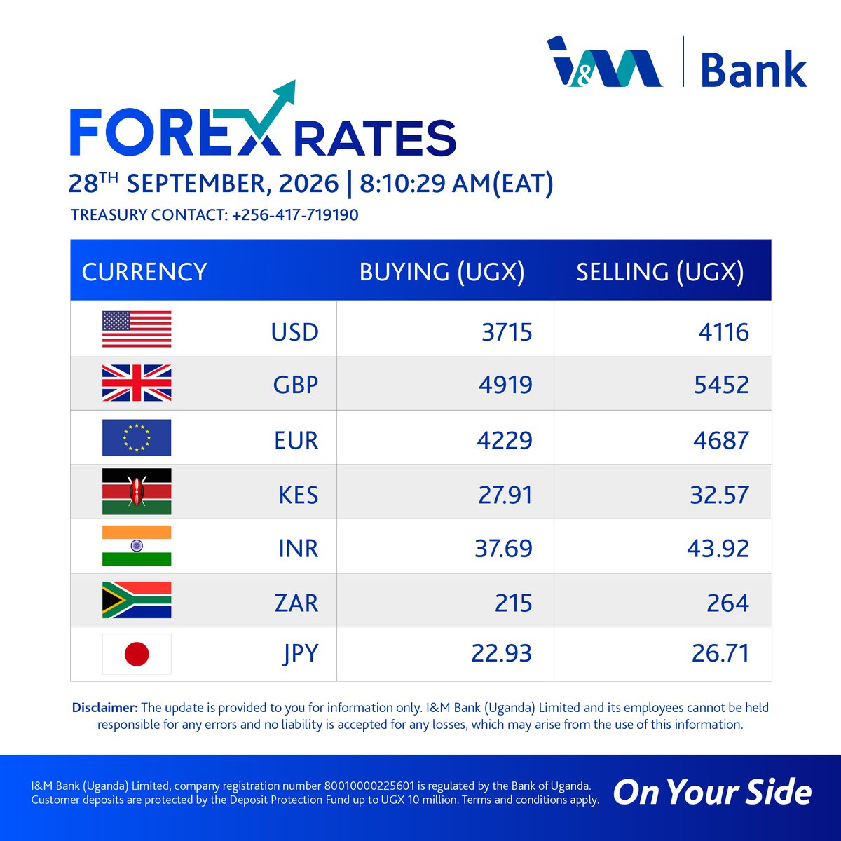 imbankug's tweet photo. Last Monday of September.
Start the final stretch with a clear strategy.
Check out our forex rates.
#OnYourSide https://t.co/NN1VWqpirt