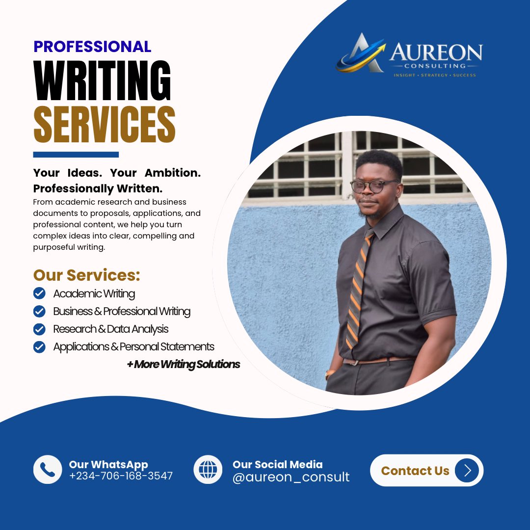 Sympah_'s tweet photo. Need help putting your ideas into words?

From academic work to professional documents, research, applications and more, I provide clear, original and professionally crafted writing tailored to your needs.

Your ideas. Professionally written.

Send a DM today to get started. https://t.co/7Ch89OtwIl