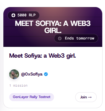 0xSofiya's tweet photo. My first campaign on @RallyOnChain ends tomorrow, with a 5,000 prize pool in $RLP 

If you missed it, there’s still time to join.

Check it out here 👇 https://t.co/x4EbZnAtbZ
