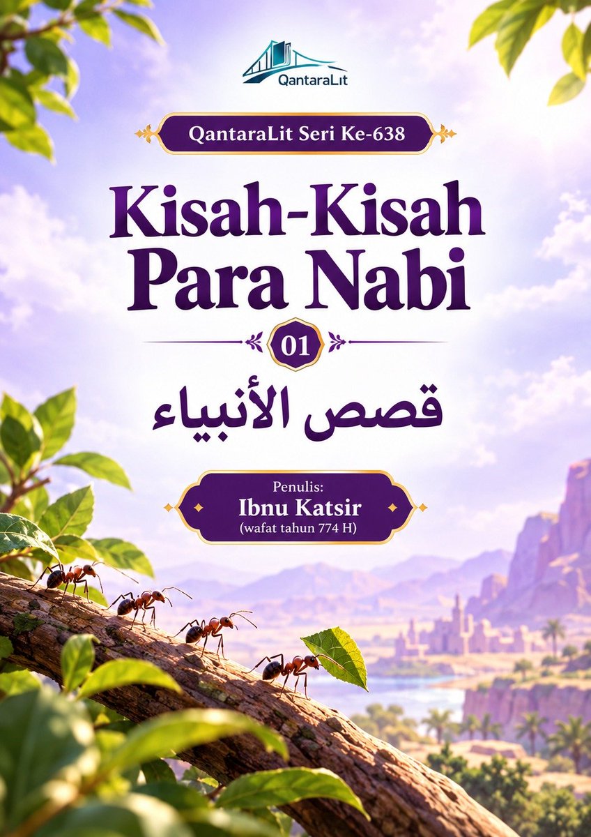 abid_hadlori's tweet photo. QantaraLit Seri Ke-638/9
Kisah-Kisah Para Nabi 01/02
قصص الأنبياء
Penulis: Ibnu Katsir (wafat tahun 774 H)
(01) https://t.co/cIZQuFuMpL
(02) https://t.co/rjb4JAHUsn https://t.co/5hNOWjLEBS