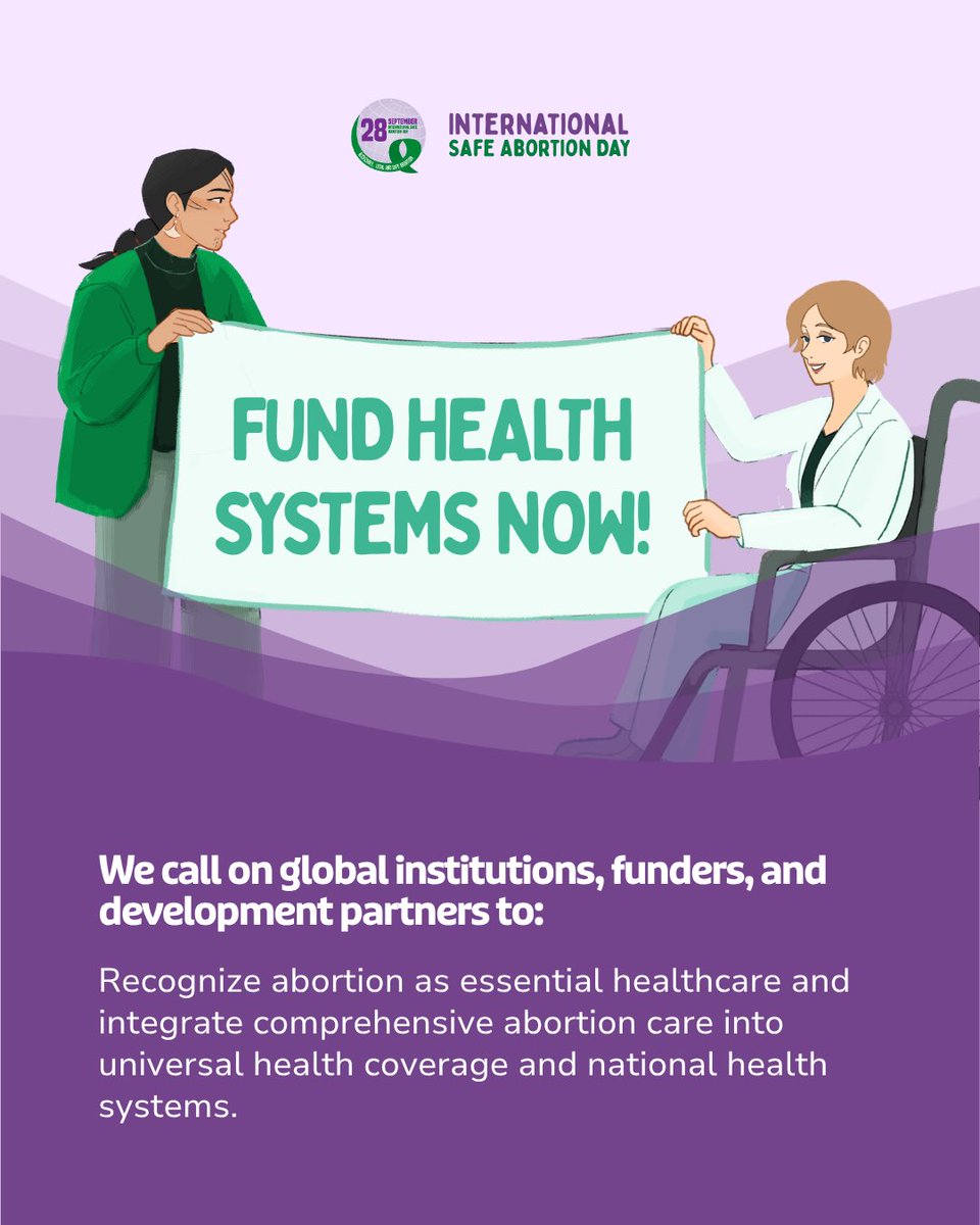 Zamara_fdn's tweet photo. On this #InternationalSafeAbortionDay, we join the global movement to advance reproductive justice, defend bodily autonomy, strengthen health systems, and break down the barriers that deny people access to safe and dignified abortion care.
#ISAD2026 #StrengthenHealthSystemsNow #ZamaraVoices