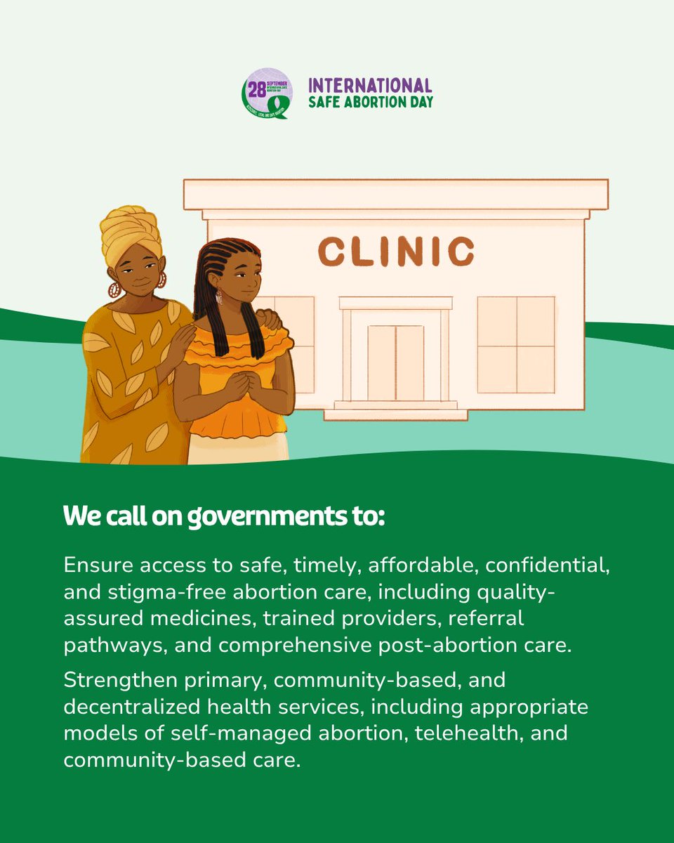 Zamara_fdn's tweet photo. On this #InternationalSafeAbortionDay, we join the global movement to advance reproductive justice, defend bodily autonomy, strengthen health systems, and break down the barriers that deny people access to safe and dignified abortion care.
#ISAD2026 #StrengthenHealthSystemsNow #ZamaraVoices