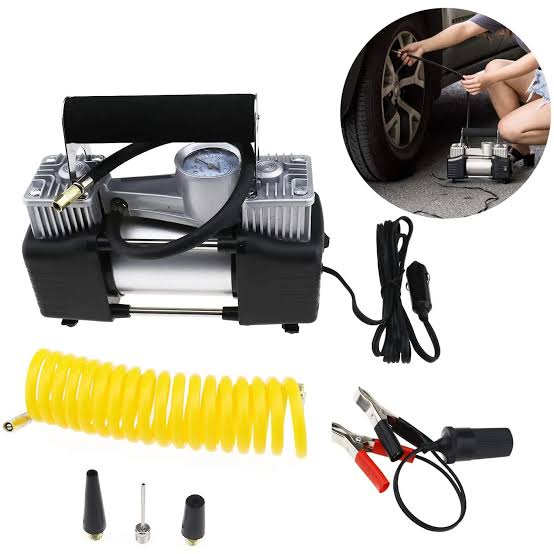 ethioshop123's tweet photo. Car Tire Inflator (With Tools)
🔗12V DC powered 
🔗የመኪና ጎማ መንፊያ ካምፕሬሠር 
🔗Dual-cylinder ("2 pistm")
🔗Emergency repair tools
🔗Pliers, screwdrivers
🔗Item Price: 17900 Birr
______________________________
☎️Call to Buy +251940446000 https://t.co/FWGVzPjt85