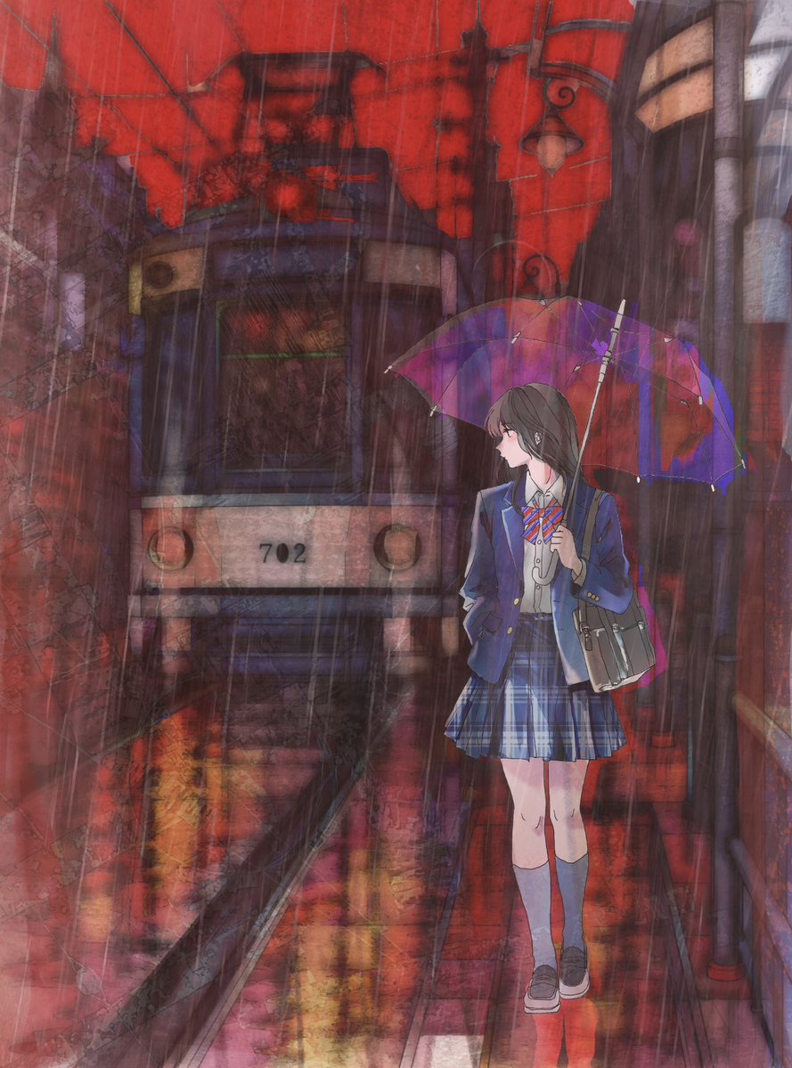 takai_trpg's tweet photo. 『黄昏の異界』

――雨の向こうは、いつもの街ではなかった。

雨と光と、少しだけ現実からずれた街を描きました。
気に入っていただけたら、そっと広めてもらえると嬉しいです。

Adobe Fresco / CLIP STUDIO PAINT / Adobe Photoshop

#創作イラスト #オリジナルイラスト #一次創作 https://t.co/yt1m9E7Hiq
